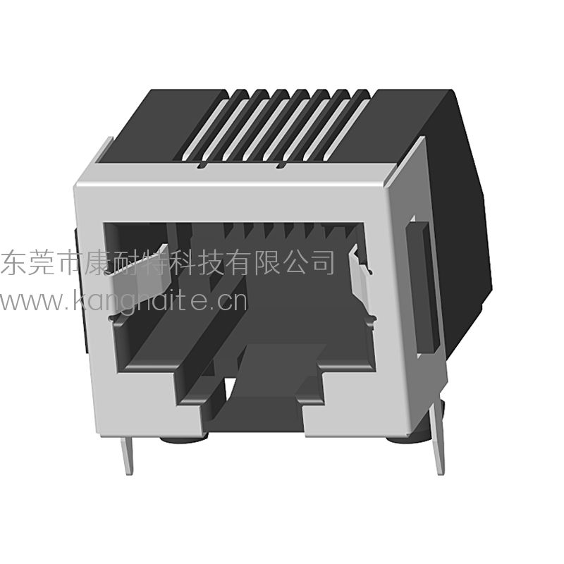RJ45 1*1 8P8C 帶耳朵半屏蔽