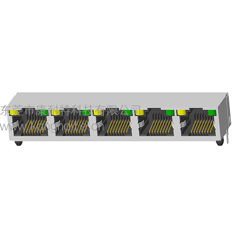 56帶屏蔽帶燈 1X5 8P8C